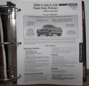 2005 Ford Source Book Dealers Album Pickup Trucks F150 F250 Ranger