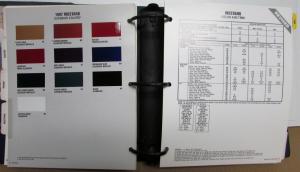 1997 Ford Car Color & Upholstery Dealers Album Paint Chip Mustang Thunderbird