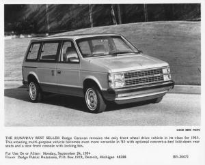 1985 Dodge Caravan Press Photo 0284
