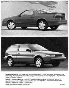 1991 Dodge Daytona Shelby and Colt Press Photo 0294