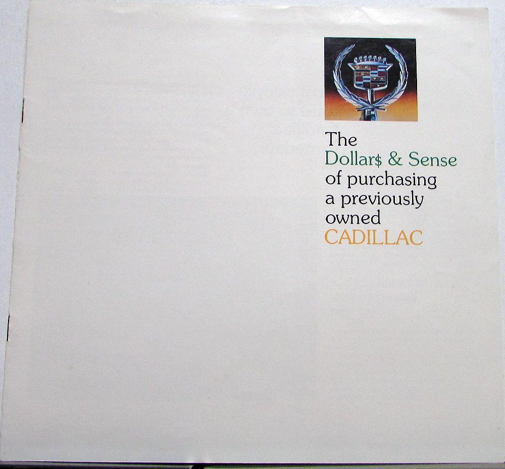 1975 Cadillac Dollars & Sense Pre Owned Cadillac Sales Brochure Original