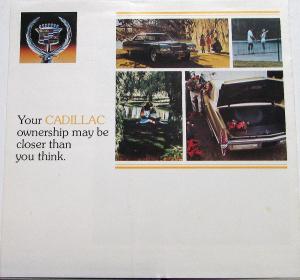 1975 Cadillac Dollars & Sense Pre Owned Cadillac Sales Brochure Original