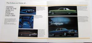 1975 Cadillac Dollars & Sense Pre Owned Cadillac Sales Brochure Original