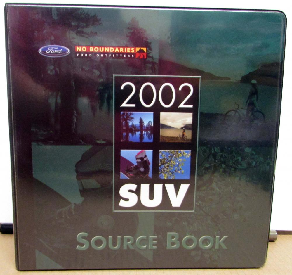 2002 Ford SUV Source Book Dealers Album Escape Explorer Expedition Excursion