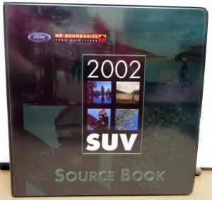 2002 Ford SUV Source Book Dealers Album Escape Explorer Expedition Excursion
