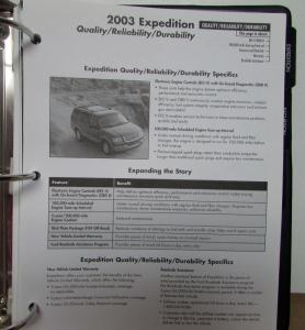 2002 Ford SUV Source Book Dealers Album Escape Explorer Expedition Excursion