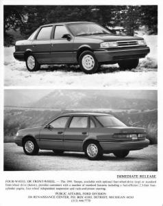 1991 Ford Tempo Press Photo 0359