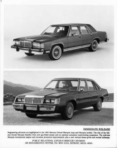 1985 Mercury Grand Marquis and Marquis Press Photo 0140