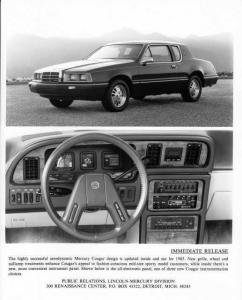 1985 Mercury Cougar Press Photo 0141