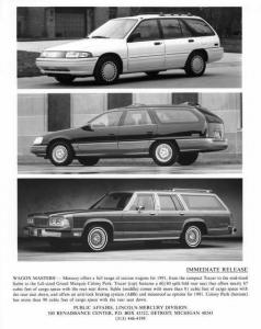 1991 Mercury Tracer Sable and Grand Marquis Station Wagons Press Photo 0147