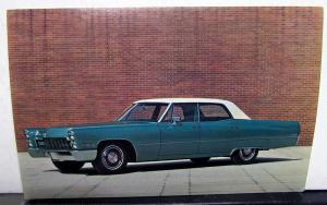 1968 Cadillac Dealer Sales Promotional Postcard Hardtop Sedan De Ville Original