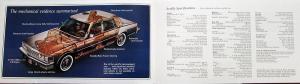 1976 Cadillac Seville Sales Brochure Specs Options Features Performance Original