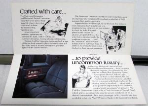 1977 Cadillac Fleetwood Limousine & Formal Limo Sales Brochure Original