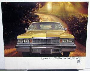 1977 Cadillac Fleetwood Deville Eldorado Seville Sales Brochure XL Mailer Orig