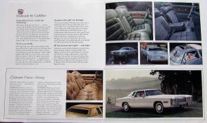 1977 Cadillac Eldorado Coupe Cabriolet Custom Biarritz Sale Brochure Folder XL