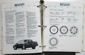 1992 Lincoln Mercury Product Dealer Album Mark VII Town Car Continental Capri