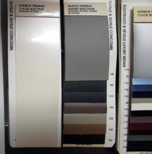 1994 Cadillac Interior Exterior Paint Chips Fleetwood Brougham Eldorado