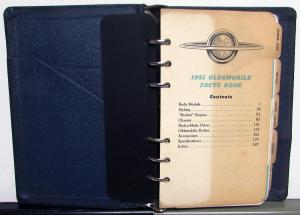 1951 Oldsmobile Dealer Data Book 88 Super 88 Ninety-Eight 98 Rocket Engine Sales