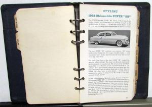 1951 Oldsmobile Dealer Data Book 88 Super 88 Ninety-Eight 98 Rocket Engine Sales