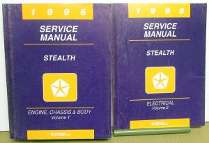 1996 Dodge Stealth Dealer Service Shop Repair Manual 2 Volume Set Original