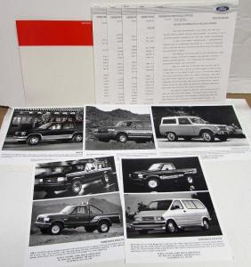 1991 Ford Lincoln Mercury Media Product Information Press Kit