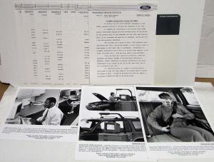 1991 Ford Lincoln Mercury Media Product Information Press Kit