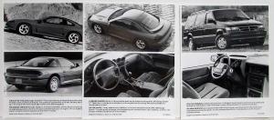 1991 Dodge Product Information Media Press Kit - Stealth Daytona Caravan Monaco