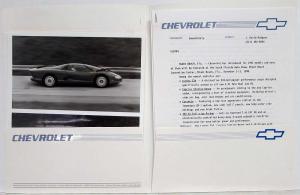 1991 Chevrolet Media Information Press Kit - Corvette Indy Lumina Caprice S-10