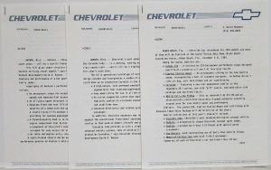 1991 Chevrolet Media Information Press Kit - Corvette Indy Lumina Caprice S-10