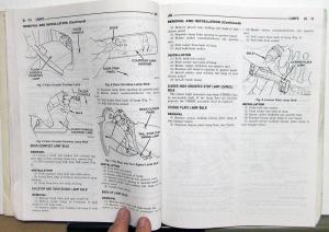 1996 Chrysler Sebring Convertible Dealer Service Shop Repair Manual Supplement