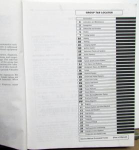 1997 Chrysler Dodge Eagle Service Shop Manual LHS Concorde Intrepid Vision