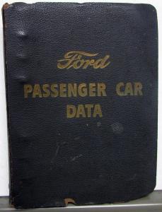 1951 Ford Dealer Data Book Deluxe Custom Crestliner V-8 Six Country Squire