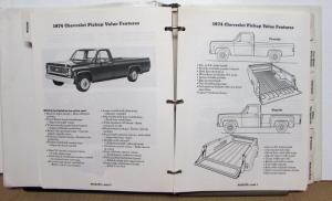 1974 Chevrolet Truck Values Book Pickup El Camino Med Duty Blazer LUV