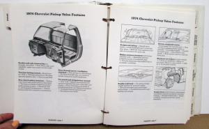 1974 Chevrolet Truck Values Book Pickup El Camino Med Duty Blazer LUV