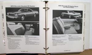 1974 Chevrolet Truck Values Book Pickup El Camino Med Duty Blazer LUV
