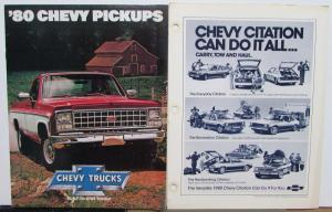 1980 Chevrolet Truck Training Values Book Pickup Blazer El Camino MED Duty LUV