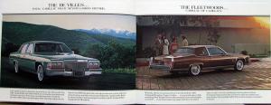 1981 Cadillac De Ville Fleetwood Seville Sales Brochure Original