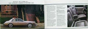 1981 Cadillac De Ville Fleetwood Seville Sales Brochure Original