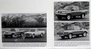 1998 Nissan Frontier Pickup Media Information Press Kit