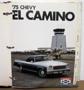 1975 Chevrolet Truck Light Duty Album Color Selection C/K Blazer Vega El Camino