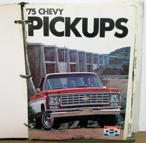 1975 Chevrolet Truck Light Duty Album Color Selection C/K Blazer Vega El Camino