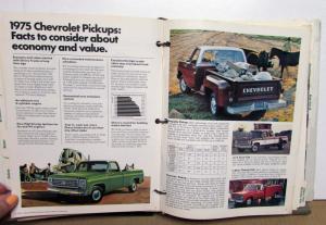 1975 Chevrolet Truck Light Duty Album Color Selection C/K Blazer Vega El Camino