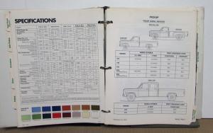 1975 Chevrolet Truck Light Duty Album Color Selection C/K Blazer Vega El Camino