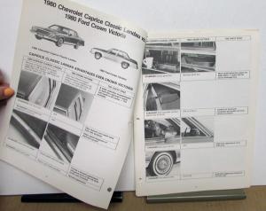 1980 Chevrolet Car Dealer Album Competitive Comparison Camaro Monte Carlo Impala