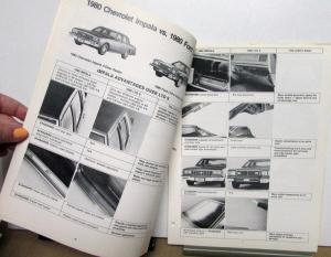 1980 Chevrolet Car Dealer Album Competitive Comparison Camaro Monte Carlo Impala