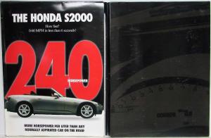 1999 Honda ENGINE-NU-I-TY Media Information Press Kit - S2000 Hybrid