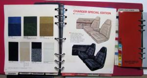 1973 Dodge Car Truck Color & Upholstery Album Coronet Challenger Charger Dart