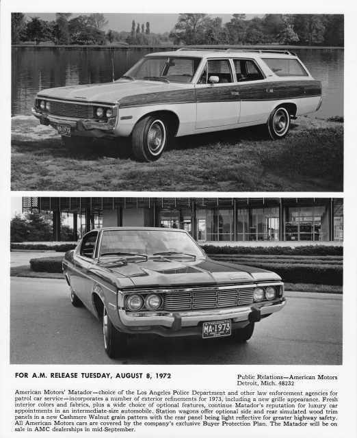 1973 AMC Matador Press Photo 0036
