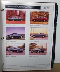 1998 Chevrolet Product Info Guide Camaro Monte Carlo S10 Corvette C/K Blazer