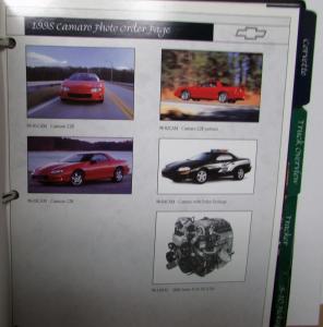 1998 Chevrolet Product Info Guide Camaro Monte Carlo S10 Corvette C/K Blazer